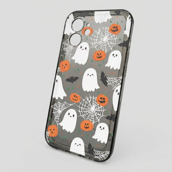 Spooky | Transparent Soft Halloween Pumpkin Ghost iPhone Case