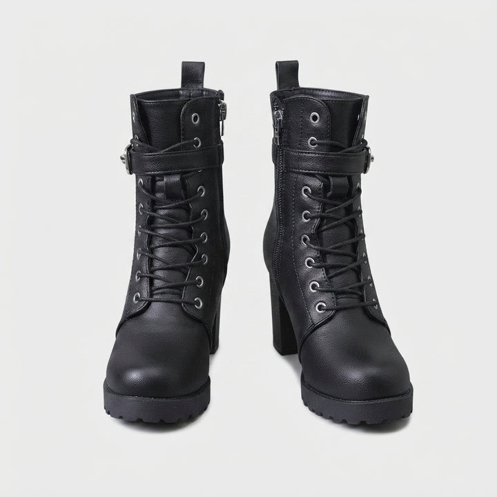 Aubrey Buckle Combat Boots