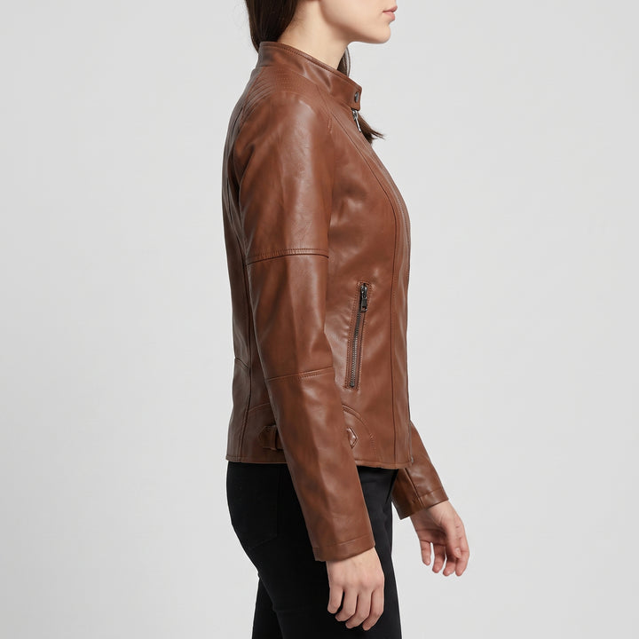 Harlow Moto Leather Jacket