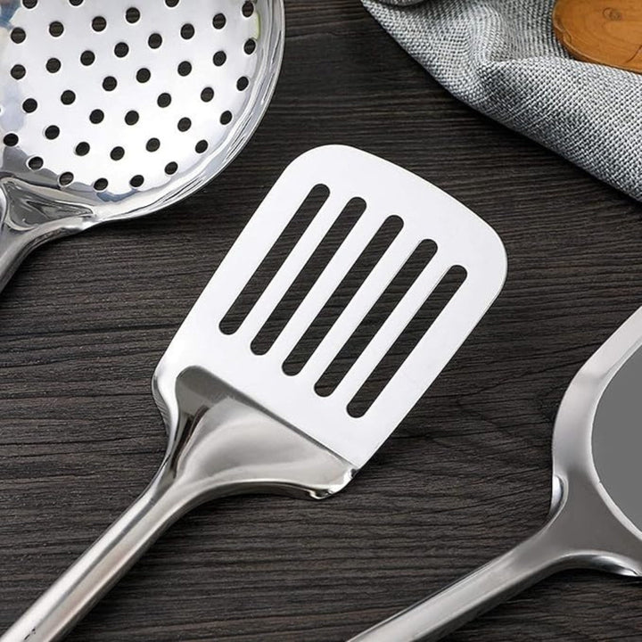 Caleb | Stainless Steel Kitchen Utensil Set with Ladle Spatula and Spoons