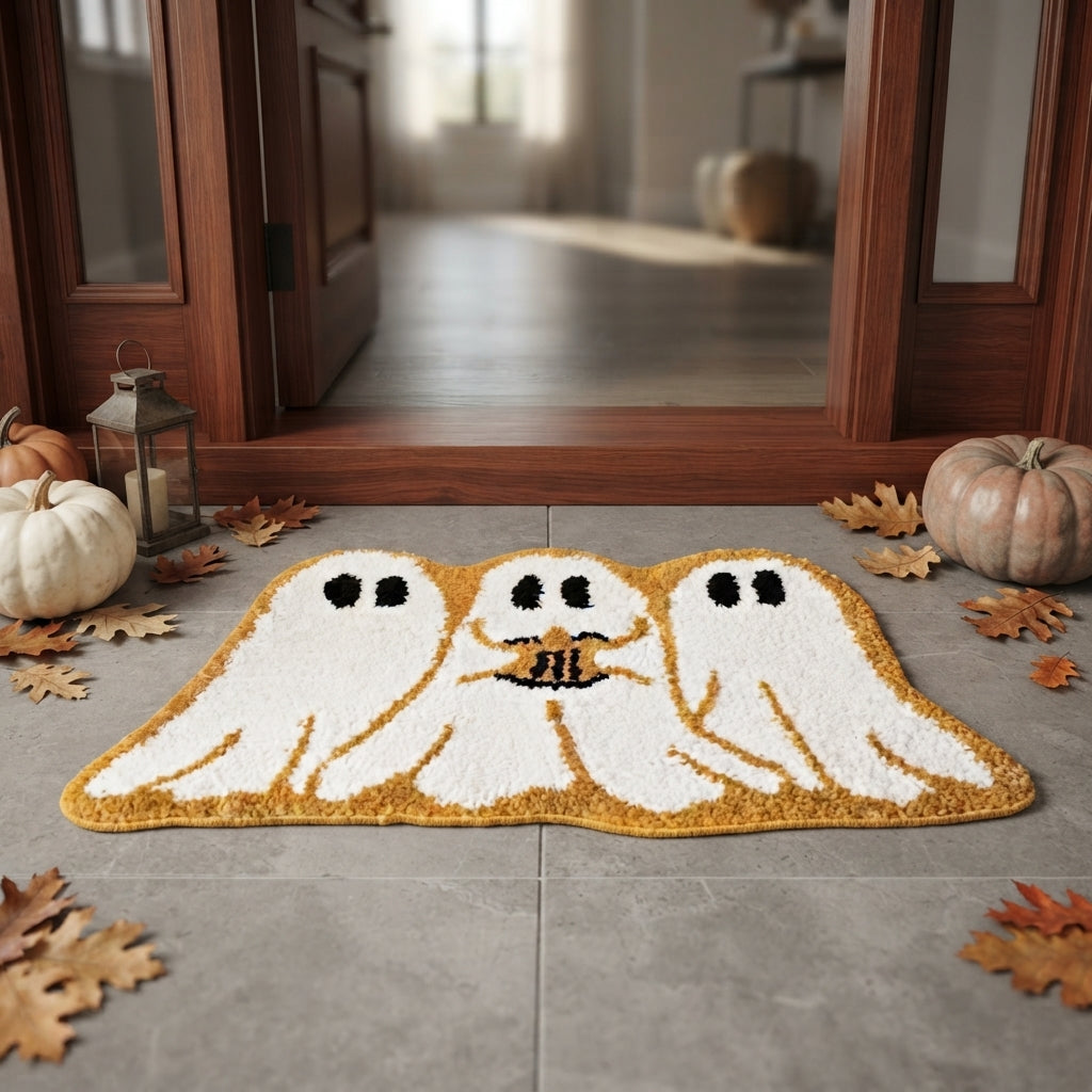 Mia | Halloween Non Slip Pumpkin Ghost Printed Door Mat