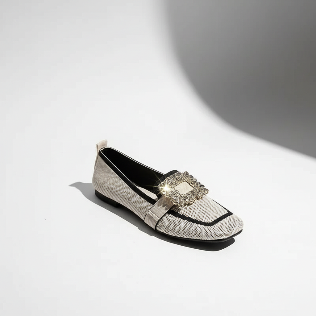 Isabeau Square Toe Flats