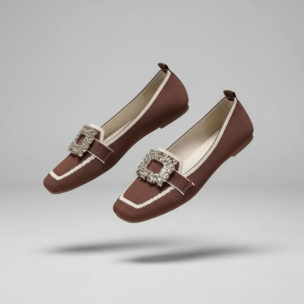 Isabeau Square Toe Flats