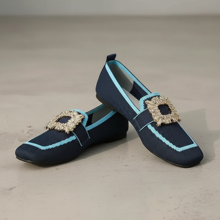 Isabeau Square Toe Flats