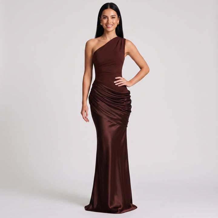 Seraphina Satin Evening Gown