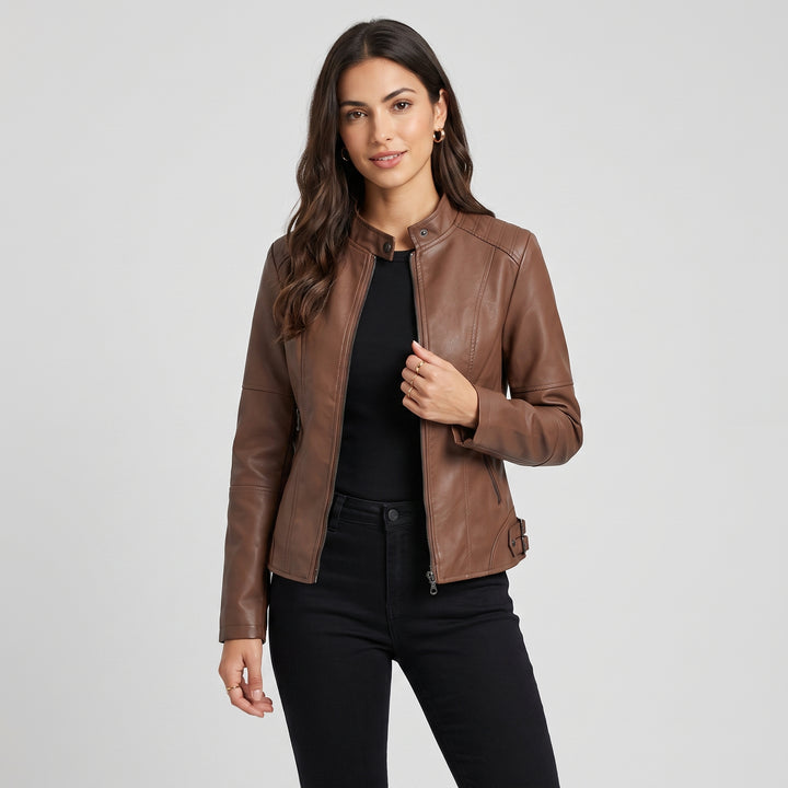 Harlow Moto Leather Jacket