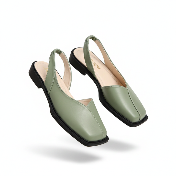 Elara Square Toe Flats