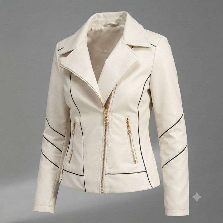 Isabelle Contrast Moto Jacket