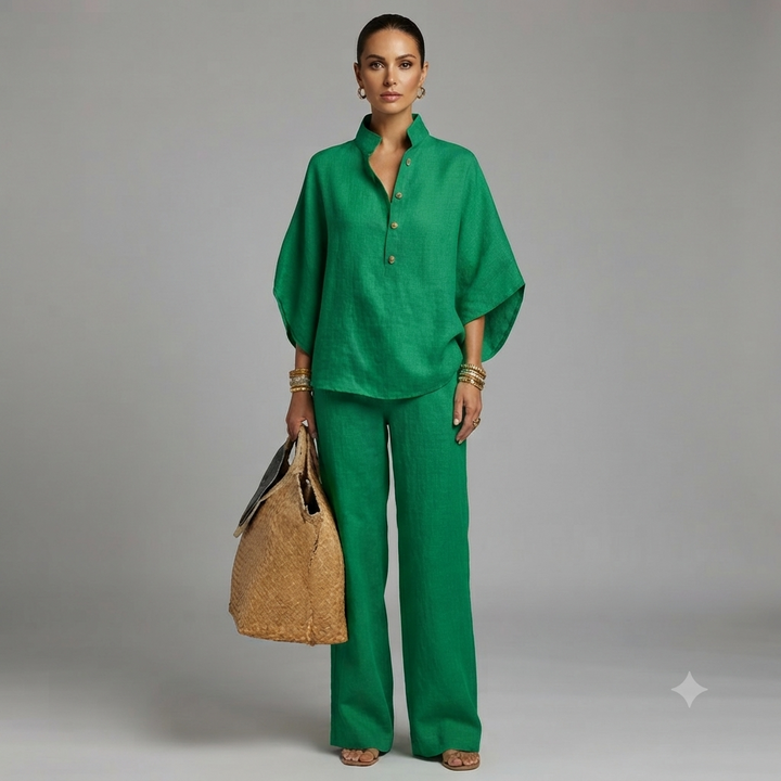 Portofino Linen Two-Piece Set