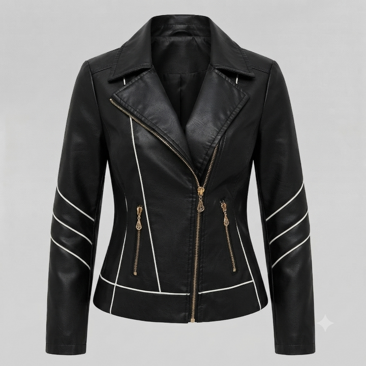Isabelle Contrast Moto Jacket
