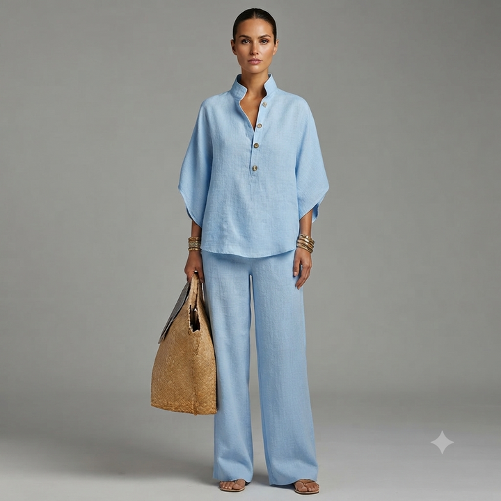 Portofino Linen Two-Piece Set