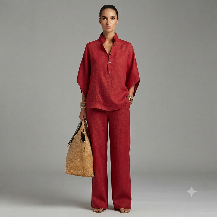 Portofino Linen Two-Piece Set