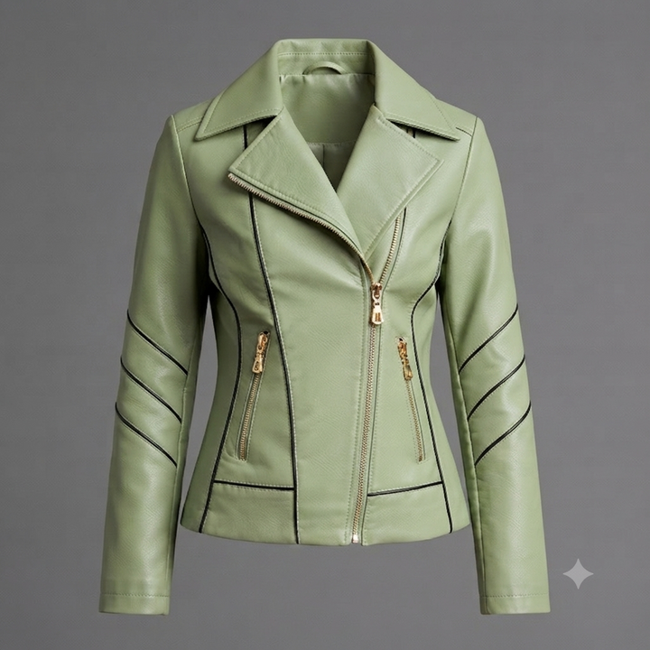 Isabelle Contrast Moto Jacket