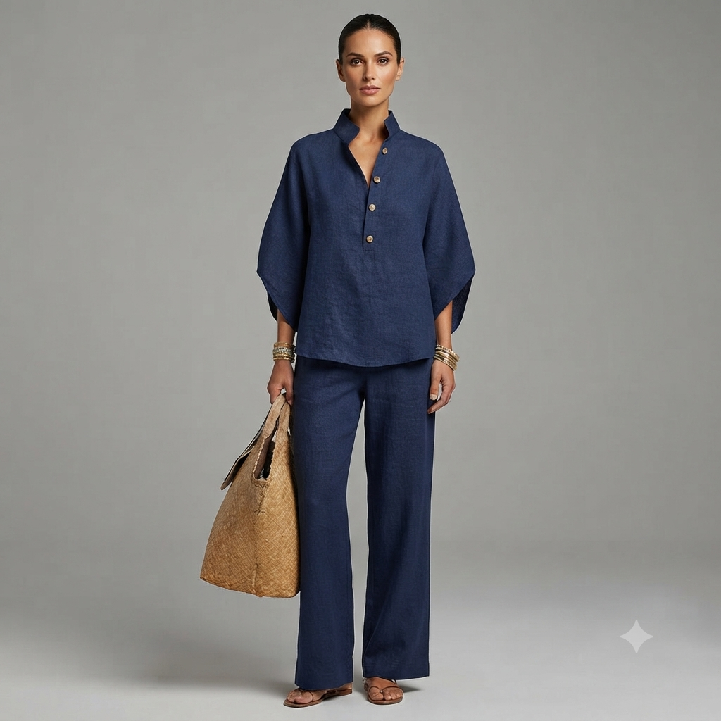 Portofino Linen Two-Piece Set