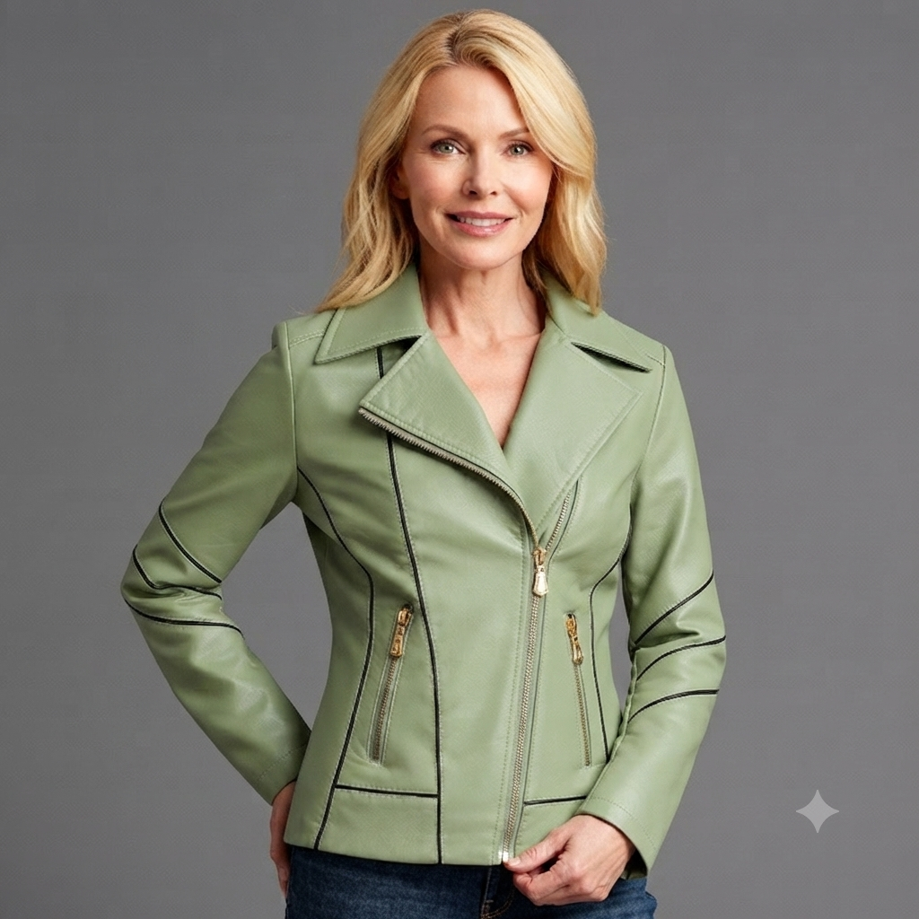 Isabelle Contrast Moto Jacket