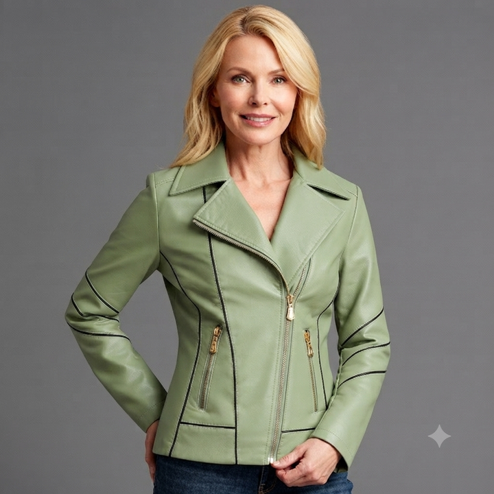 Isabelle Contrast Moto Jacket