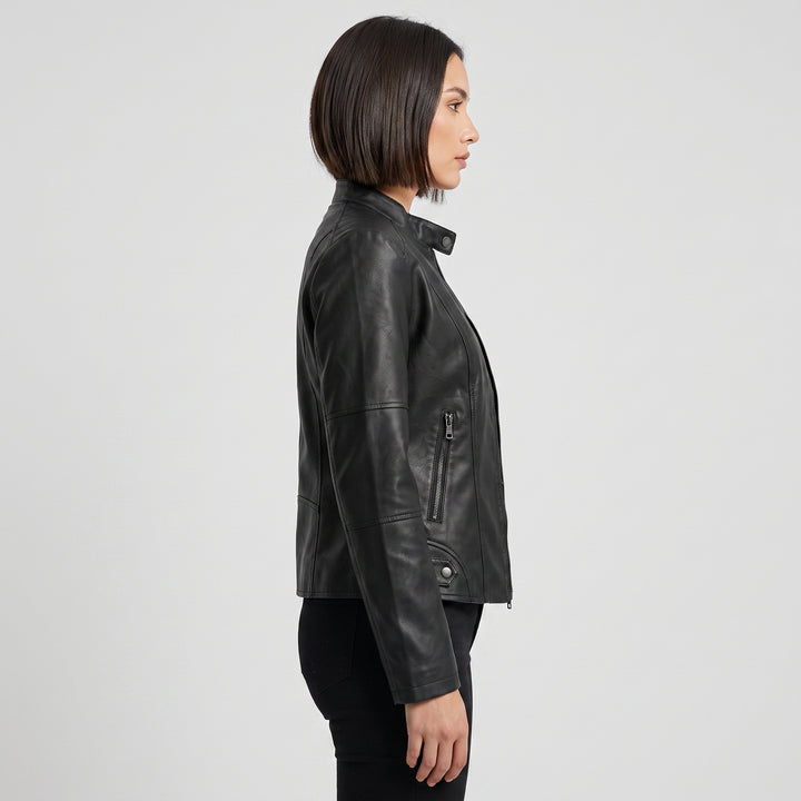 Harlow Moto Leather Jacket