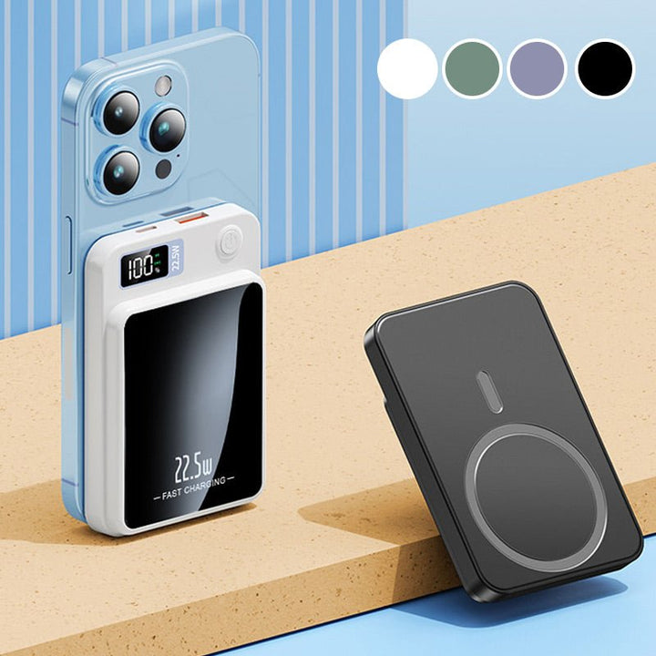Austin | Magnetic Portable Power Bank with Digital Battery Display
