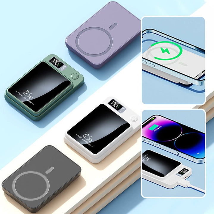 Austin | Magnetic Portable Power Bank with Digital Battery Display