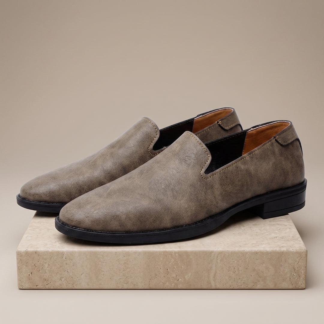 Matteo Distressed Leather Loafer