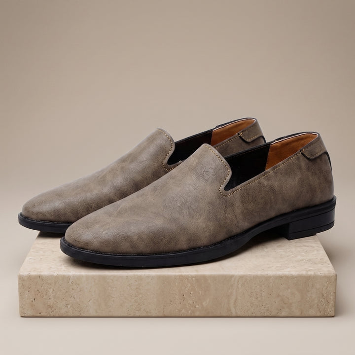 Matteo Distressed Leather Loafer