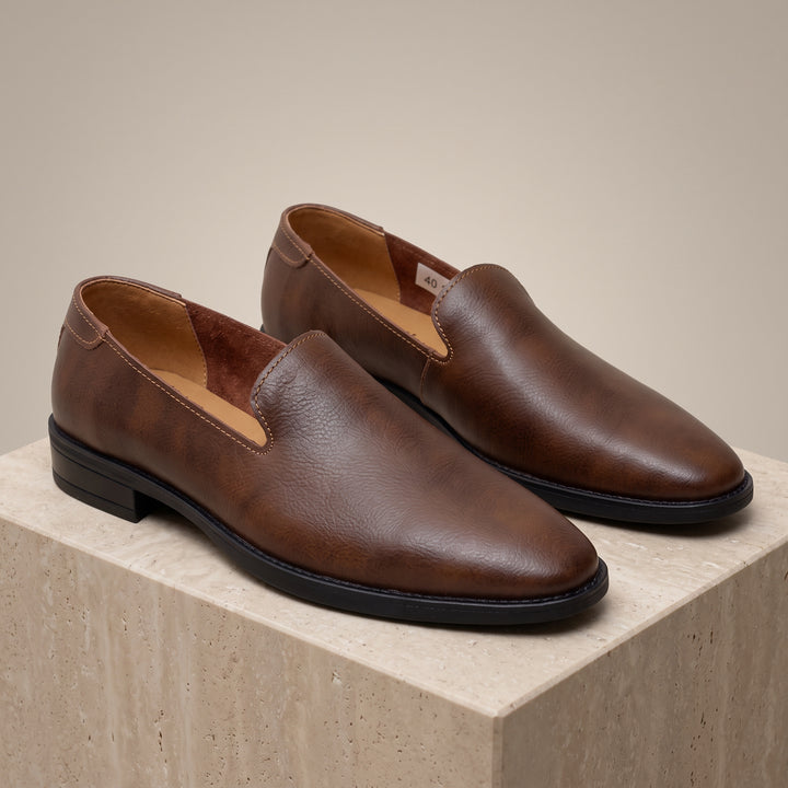Matteo Distressed Leather Loafer