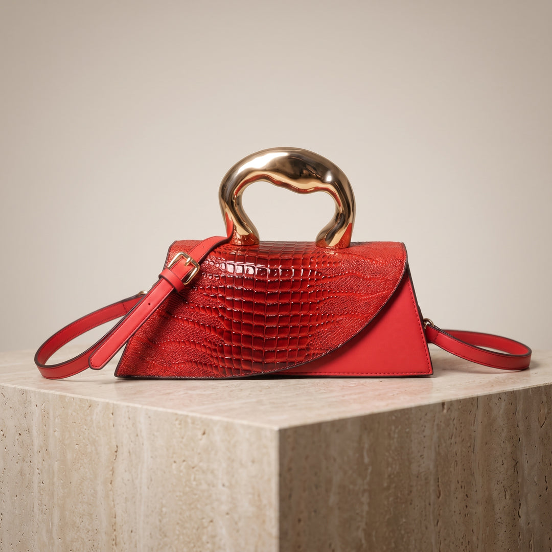 Valentina Sculpted Handle Clutch