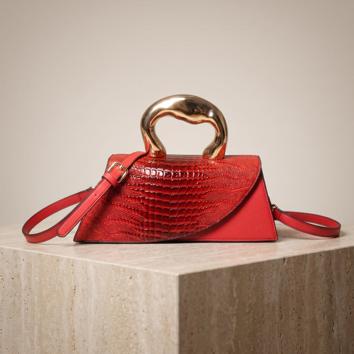 Valentina Sculpted Handle Clutch