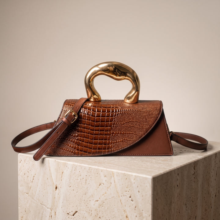 Valentina Sculpted Handle Clutch
