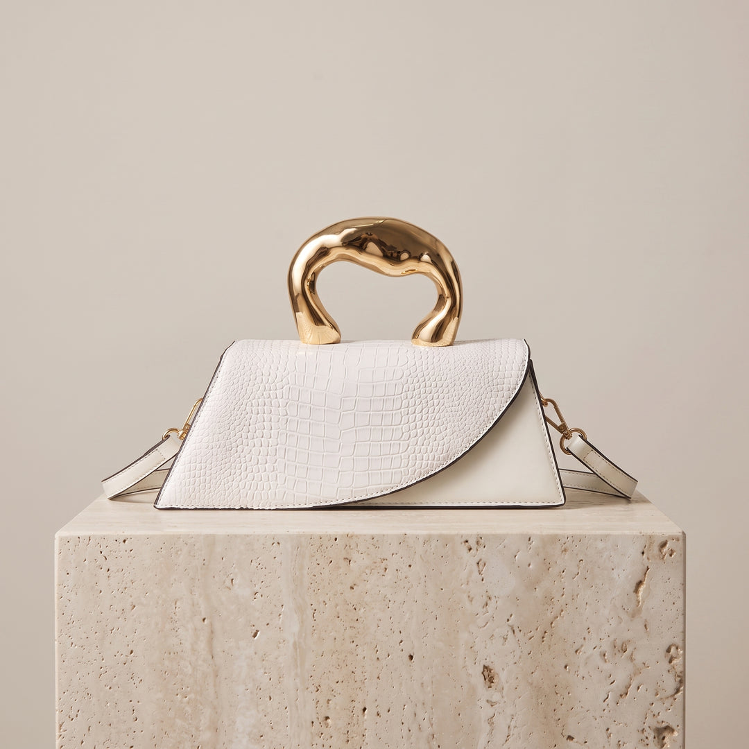Valentina Sculpted Handle Clutch