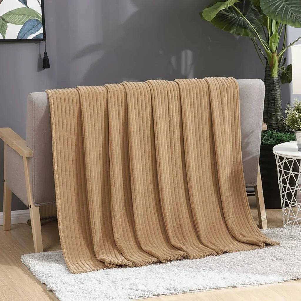 Fino | Plush Blanket with Ribbed Texture and Cozy Oversized Design