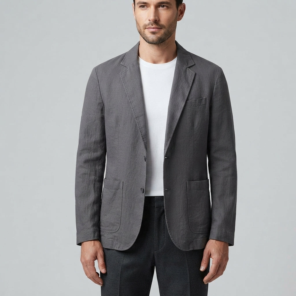 Marco Linen Blend Casual Blazer