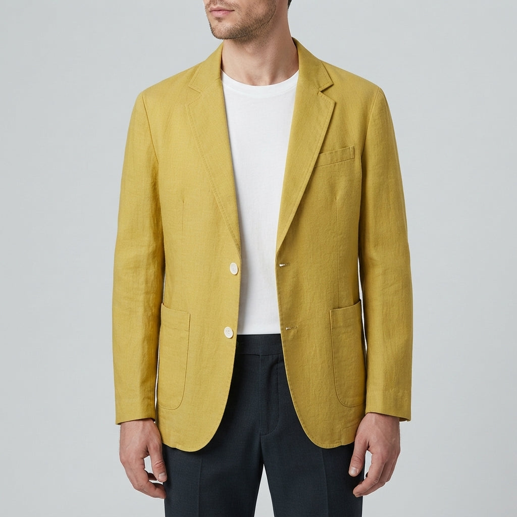 Marco Linen Blend Casual Blazer