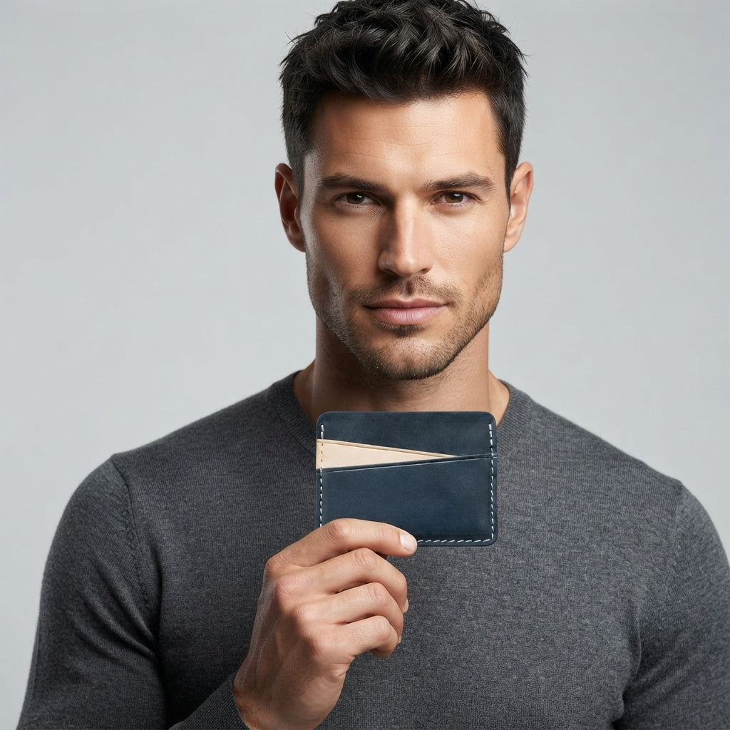 Elliot Minimalist Leather Card Holder