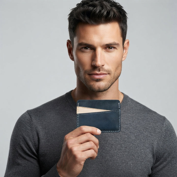 Elliot Minimalist Leather Card Holder