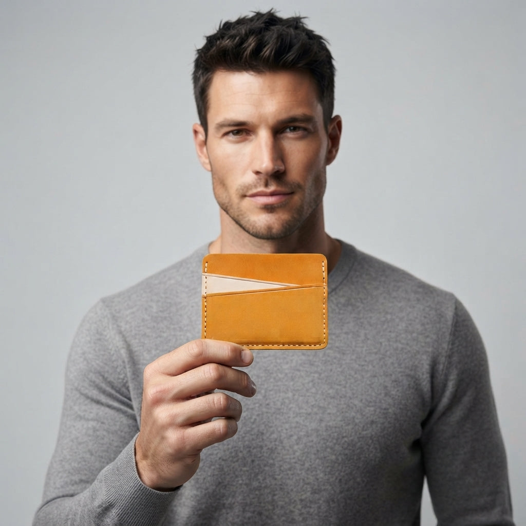 Elliot Minimalist Leather Card Holder
