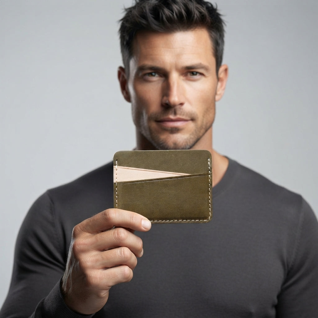 Elliot Minimalist Leather Card Holder