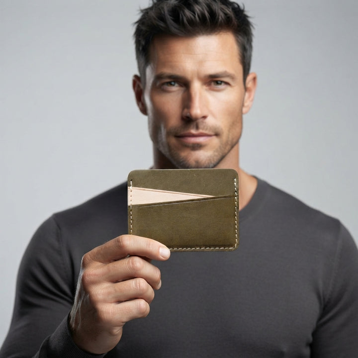 Elliot Minimalist Leather Card Holder