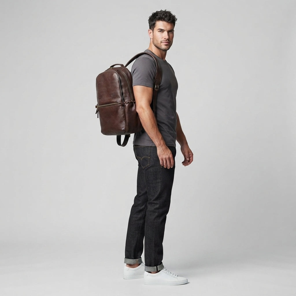 Carter Leather Backpack