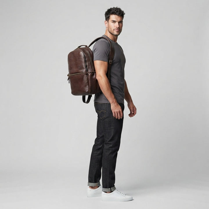 Carter Leather Backpack