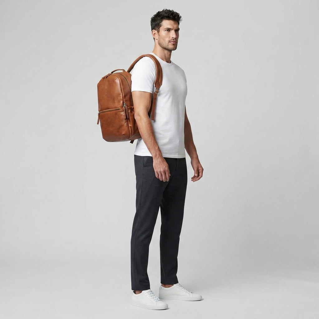 Carter Leather Backpack