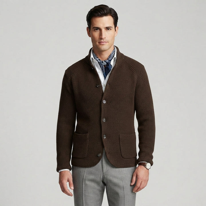 Declan Waffle Knit Cardigan