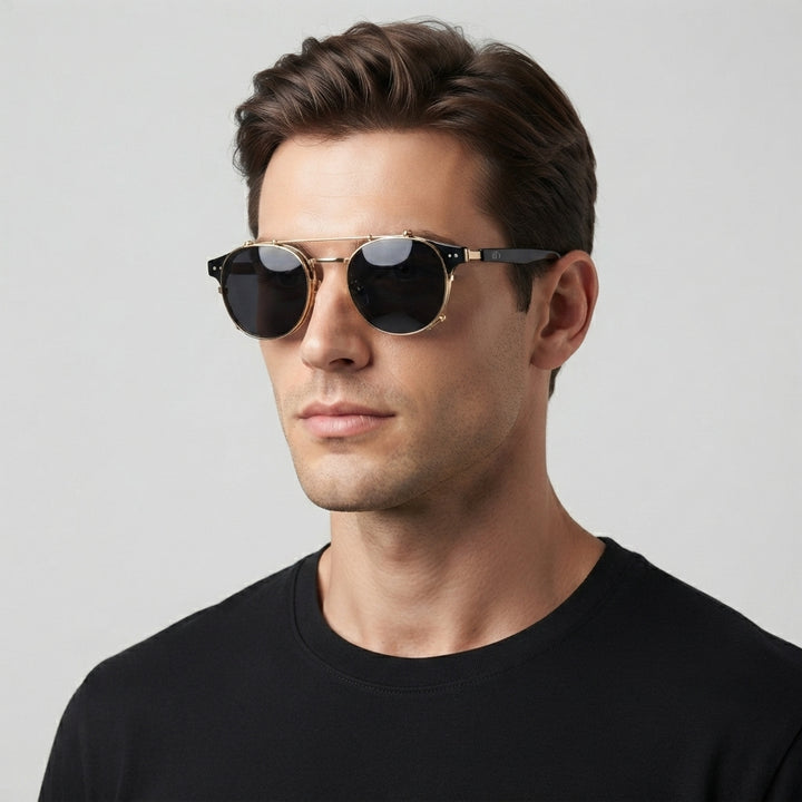 Raven | Unisex Polarized Lens Retro Sunglasses