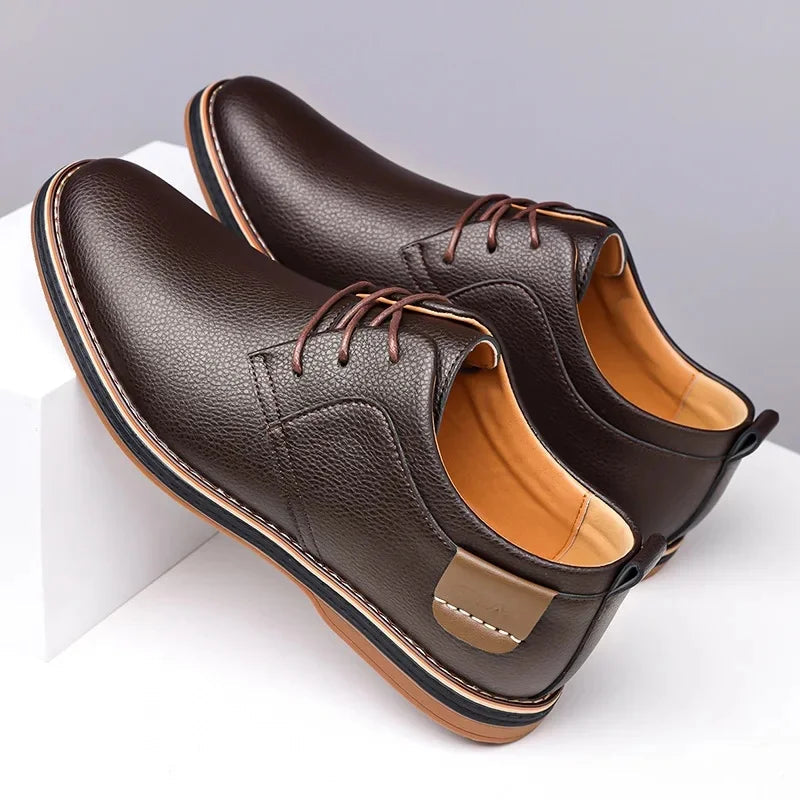 Bennett Pebbled Leather Derby Shoe