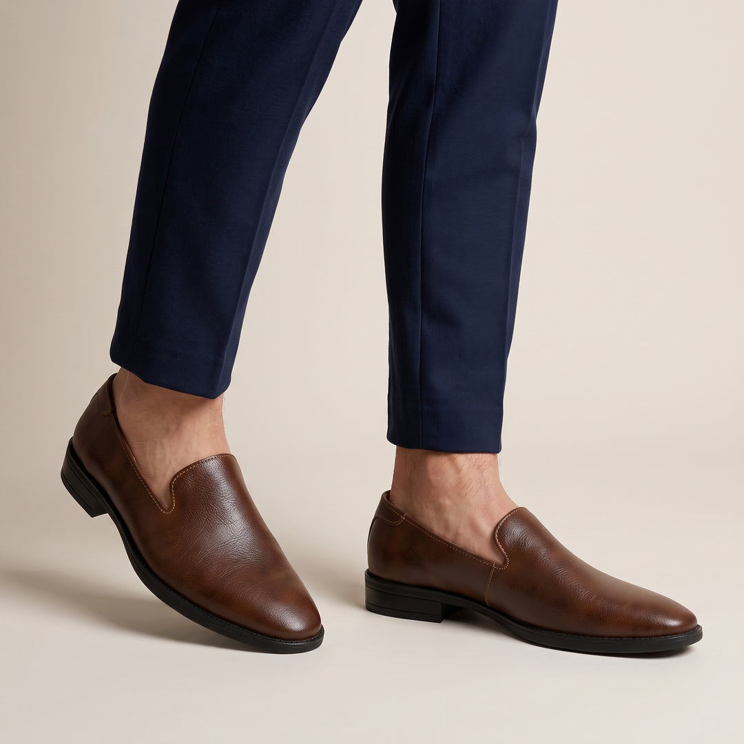 Matteo Distressed Leather Loafer