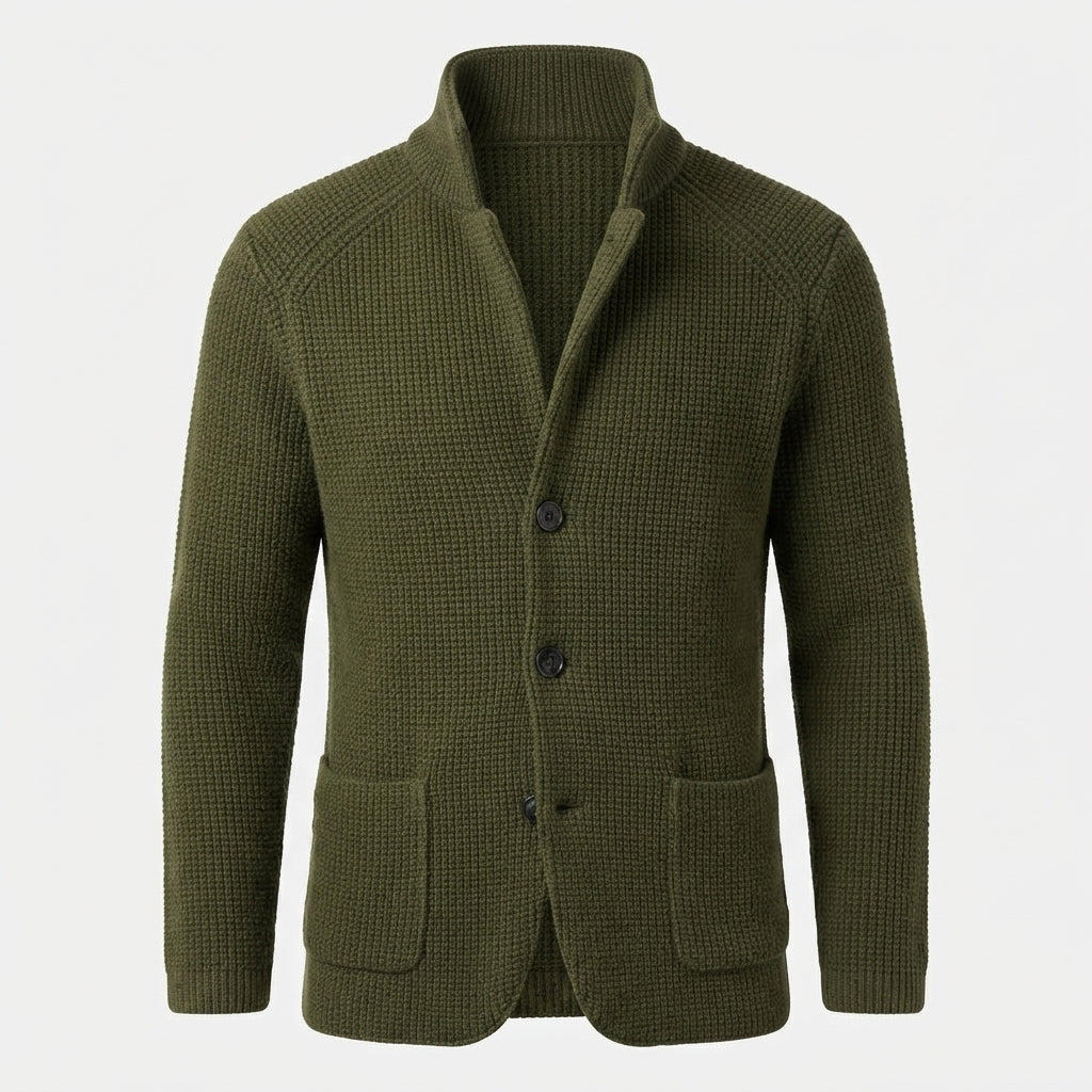 Declan Waffle Knit Cardigan