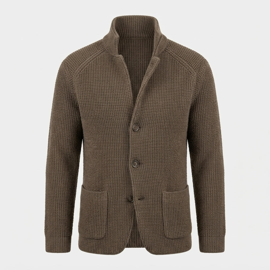 Declan Waffle Knit Cardigan