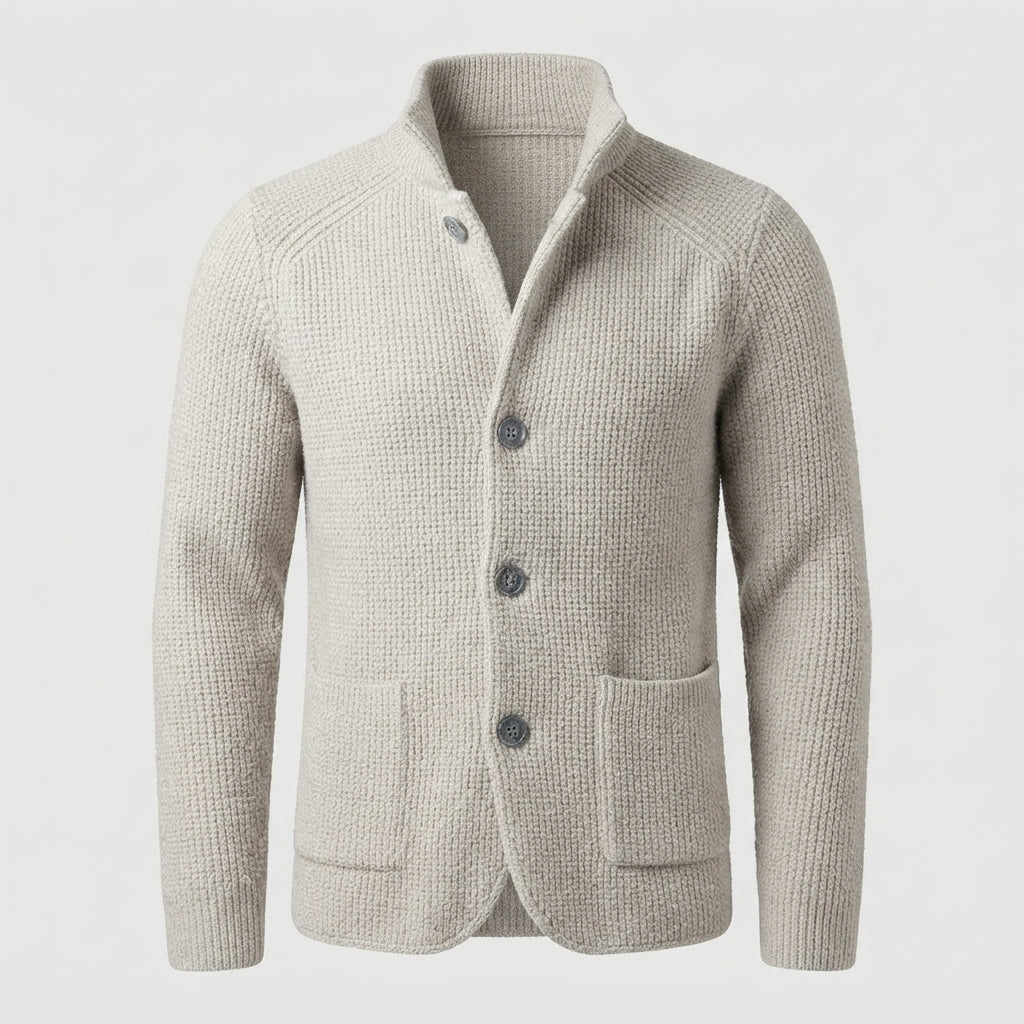 Declan Waffle Knit Cardigan