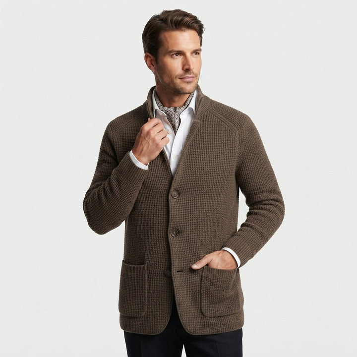 Declan Waffle Knit Cardigan