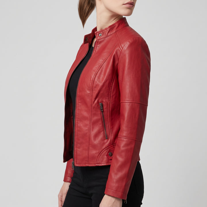 Harlow Moto Leather Jacket